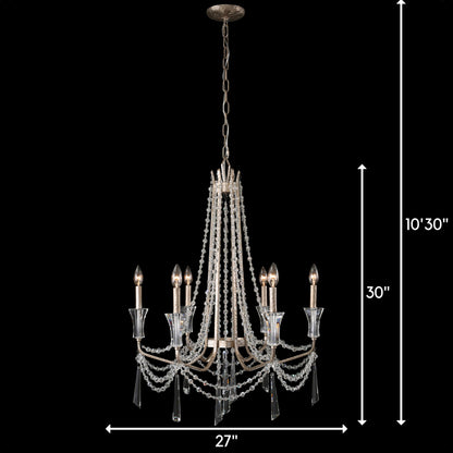 Barcelona Crystal Chandelier by Varaluz. Made from unique in a transitional style.