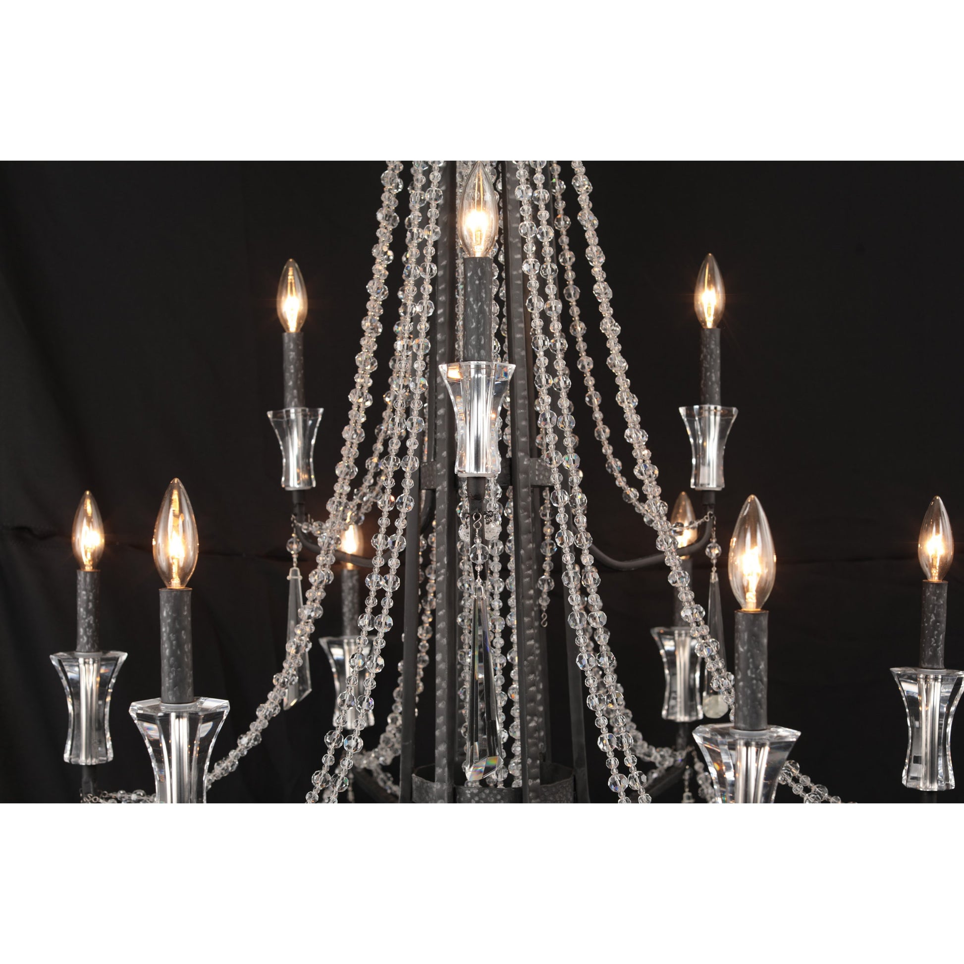 Barcelona Crystal Chandelier by Varaluz. Made from unique in a transitional style.