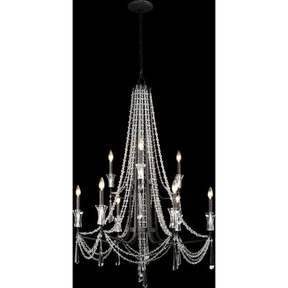 Barcelona Crystal Chandelier by Varaluz. Made from unique in a transitional style.
