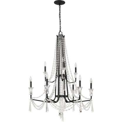 Barcelona Crystal Chandelier by Varaluz. Made from unique in a transitional style.