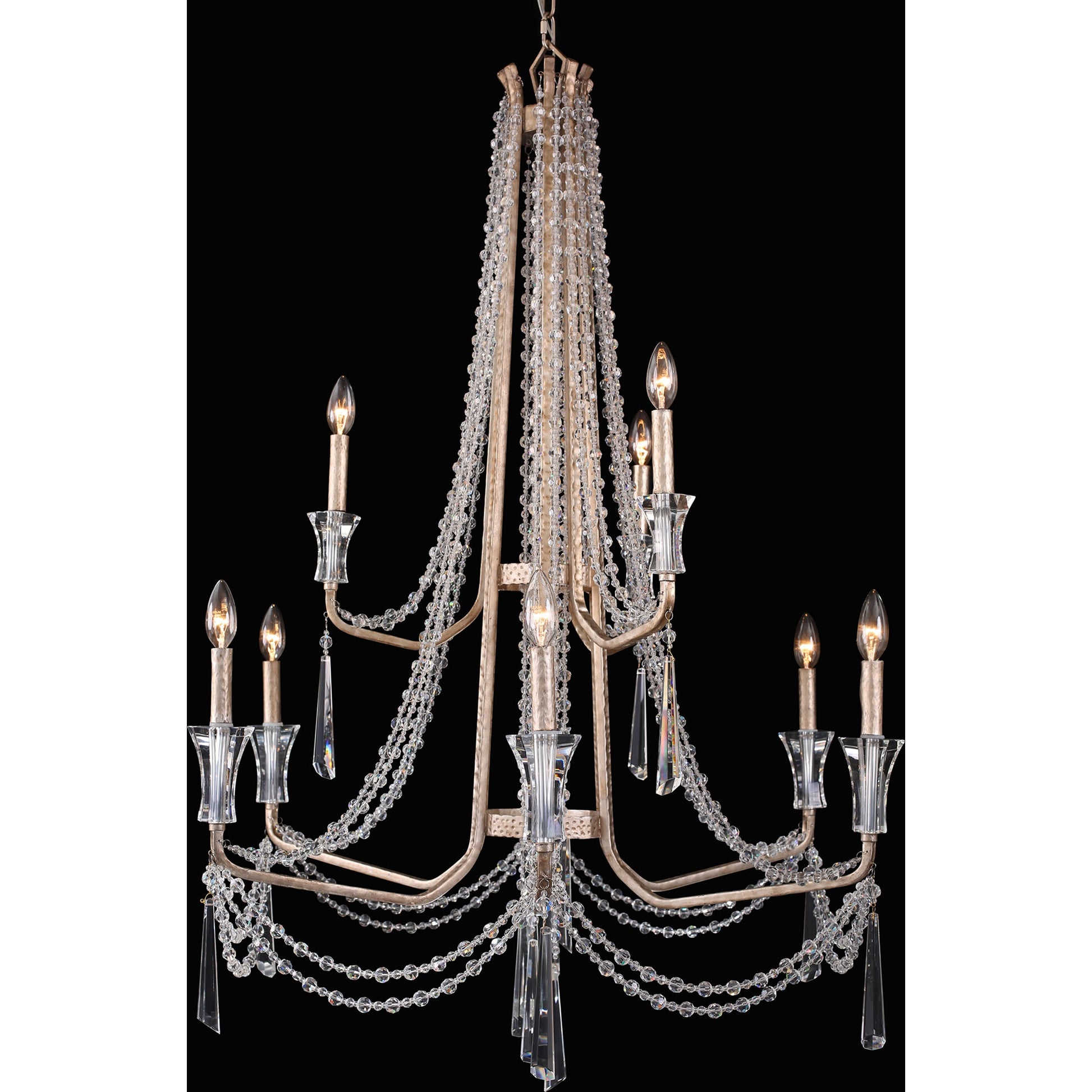 Barcelona Crystal Chandelier by Varaluz. Made from unique in a transitional style.