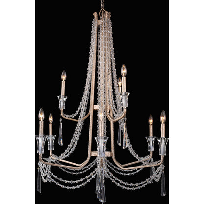 Barcelona Crystal Chandelier by Varaluz. Made from unique in a transitional style.