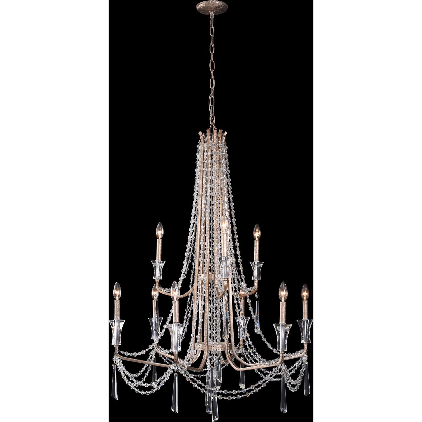 001 SR-817542 | Primary Silo | Barcelona Crystal Chandelier by Varaluz. Made from unique in a transitional style.
