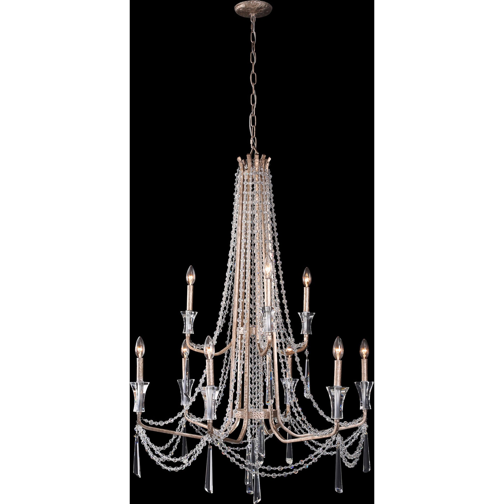 Barcelona Crystal Chandelier by Varaluz. Made from unique in a transitional style.