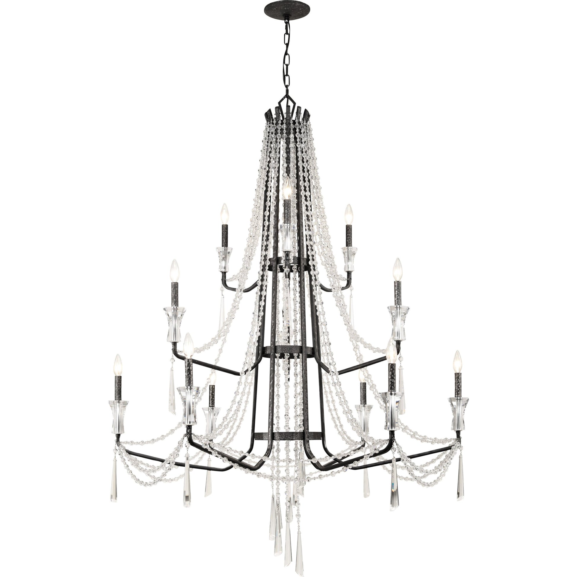Barcelona Crystal Chandelier by Varaluz. Made from unique in a transitional style.