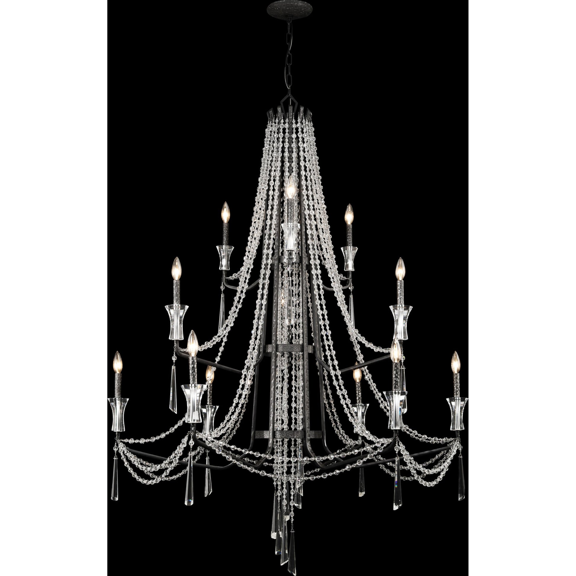 Barcelona Crystal Chandelier by Varaluz. Made from unique in a transitional style.