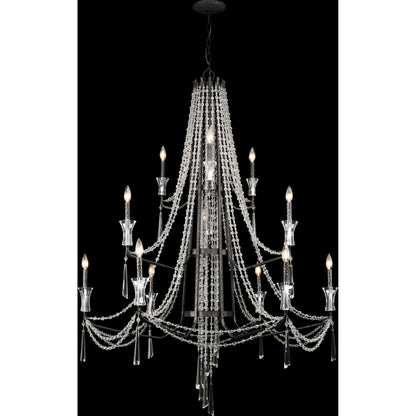 Barcelona Crystal Chandelier by Varaluz. Made from unique in a transitional style.