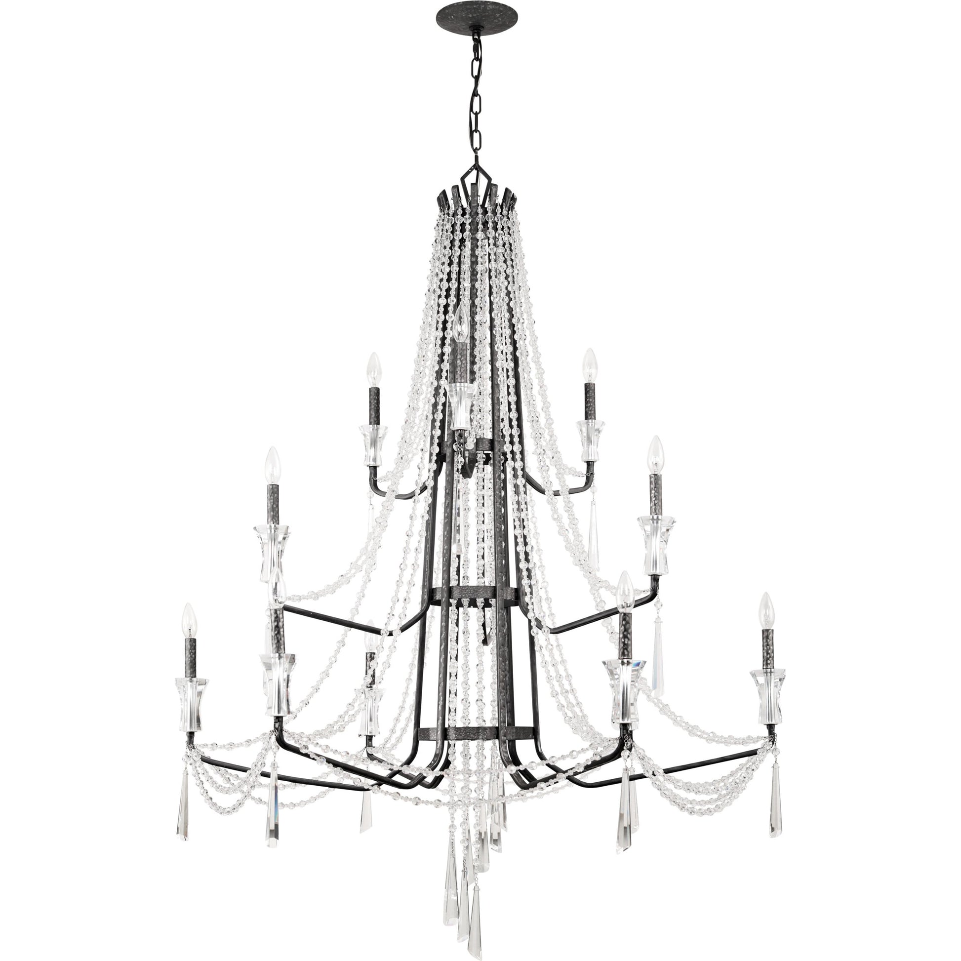 Barcelona Crystal Chandelier by Varaluz. Made from unique in a transitional style.