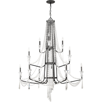 Barcelona Crystal Chandelier by Varaluz. Made from unique in a transitional style.