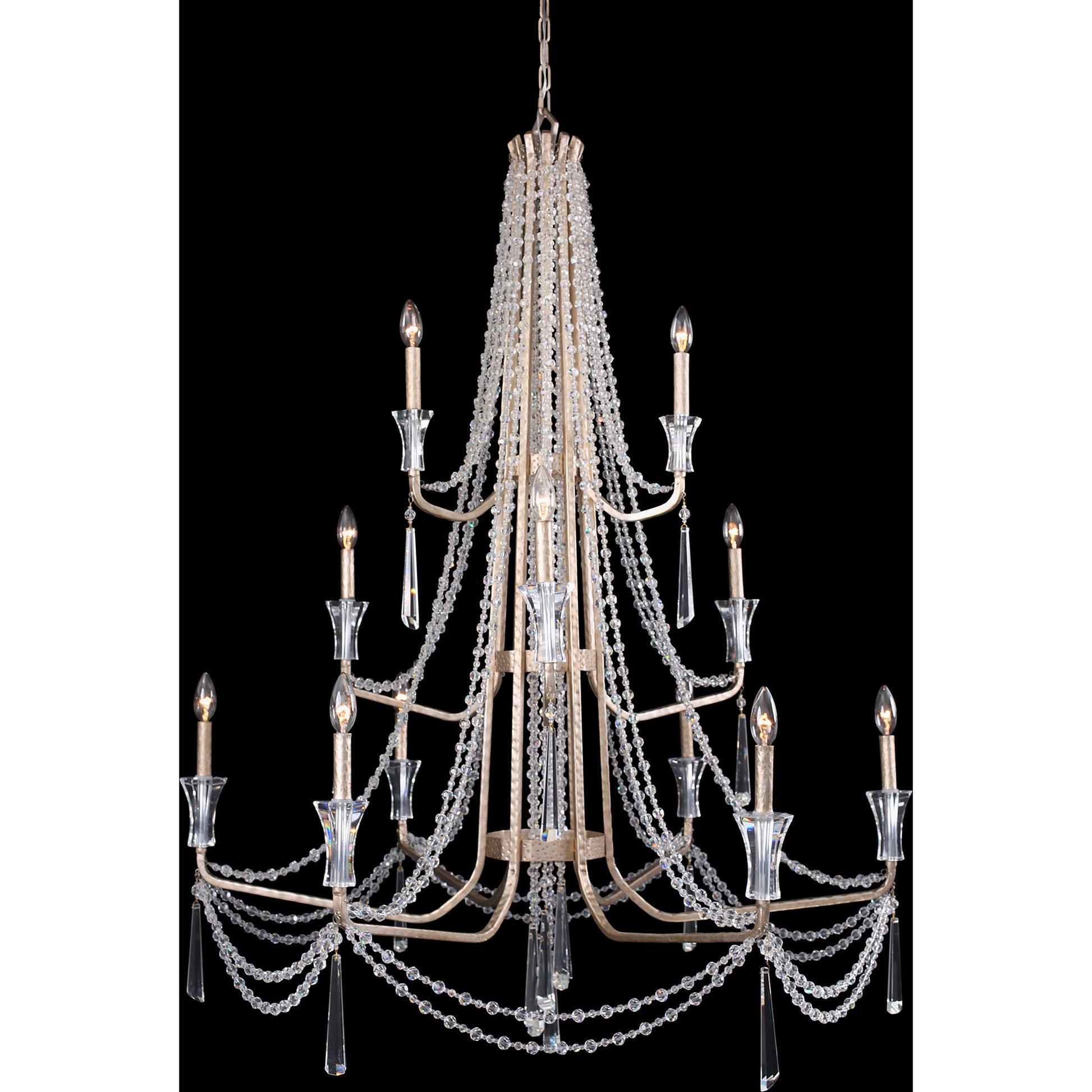 Barcelona Crystal Chandelier by Varaluz. Made from unique in a transitional style.