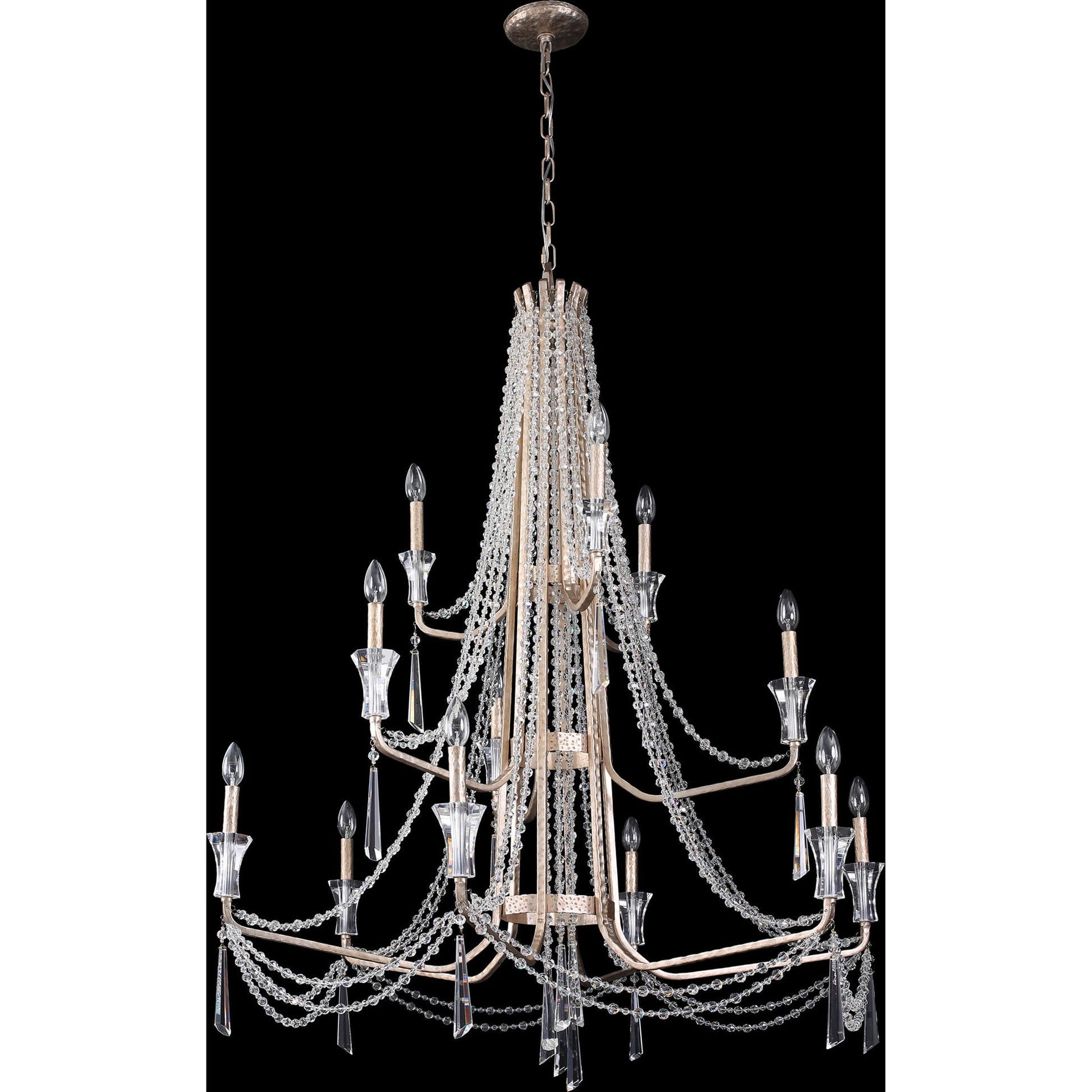 Barcelona Crystal Chandelier by Varaluz. Made from unique in a transitional style.