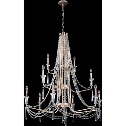 Barcelona Crystal Chandelier by Varaluz. Made from unique in a transitional style.