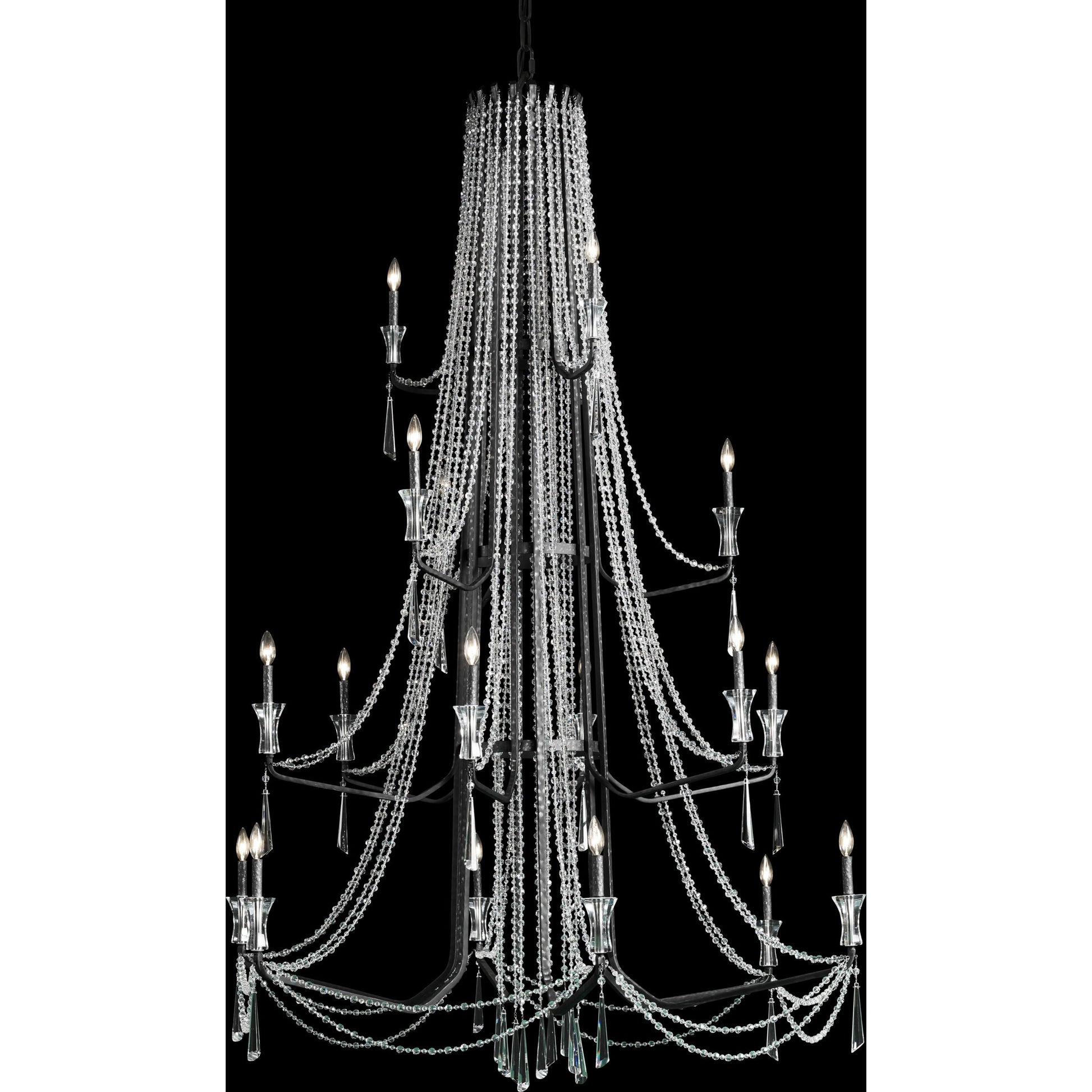 Barcelona Crystal Chandelier by Varaluz. Made from unique in a transitional style.