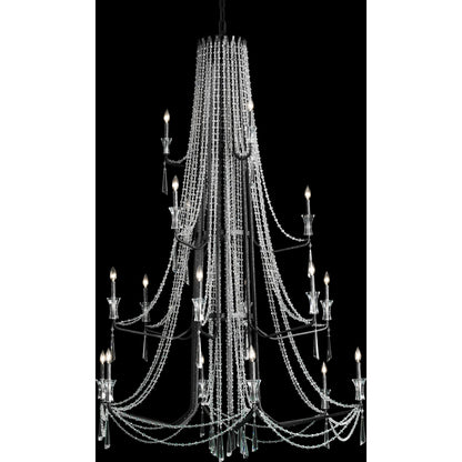 Barcelona Crystal Chandelier by Varaluz. Made from unique in a transitional style.
