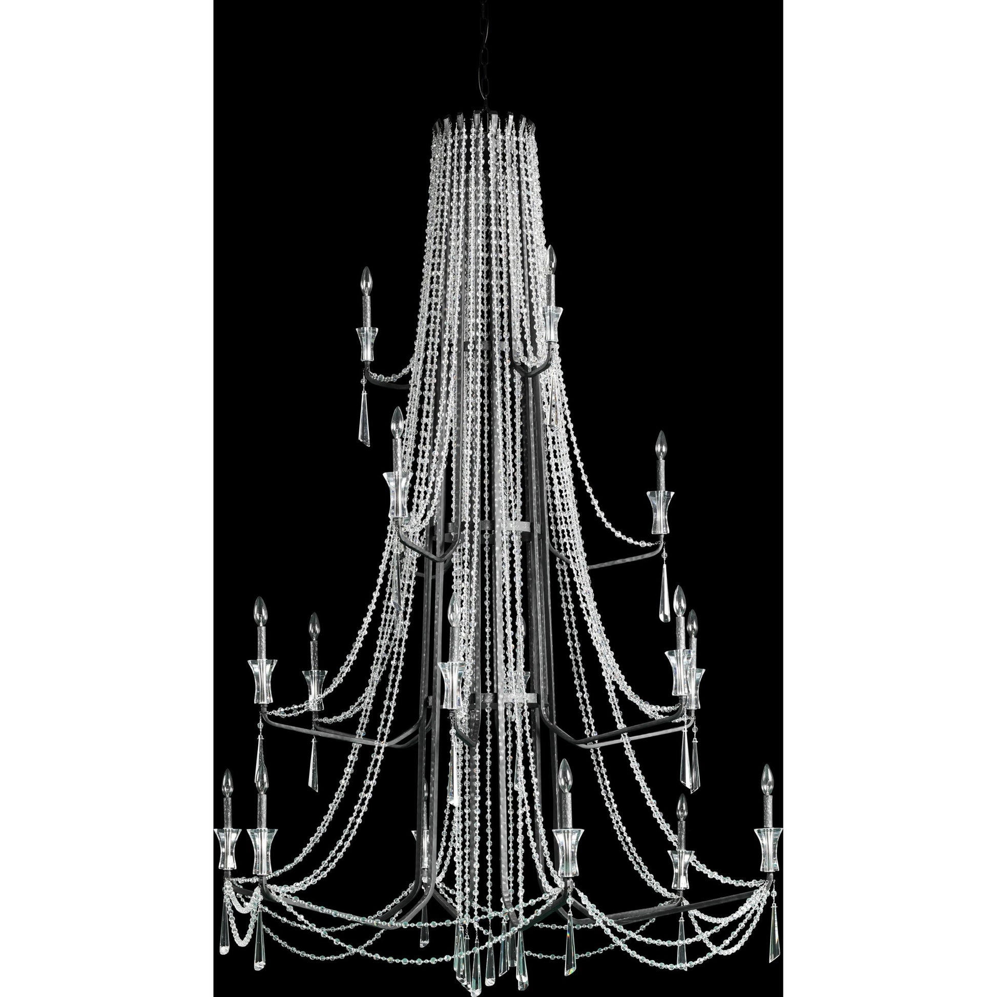 Barcelona Crystal Chandelier by Varaluz. Made from unique in a transitional style.