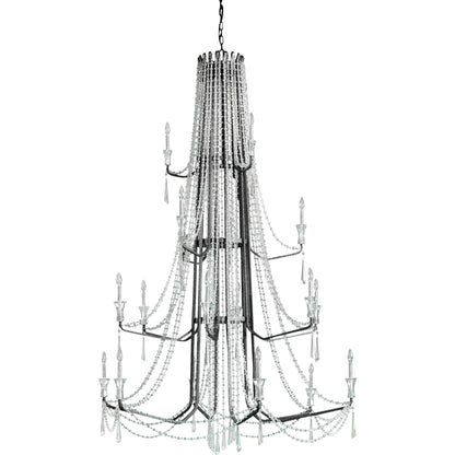 Barcelona Crystal Chandelier by Varaluz. Made from unique in a transitional style.