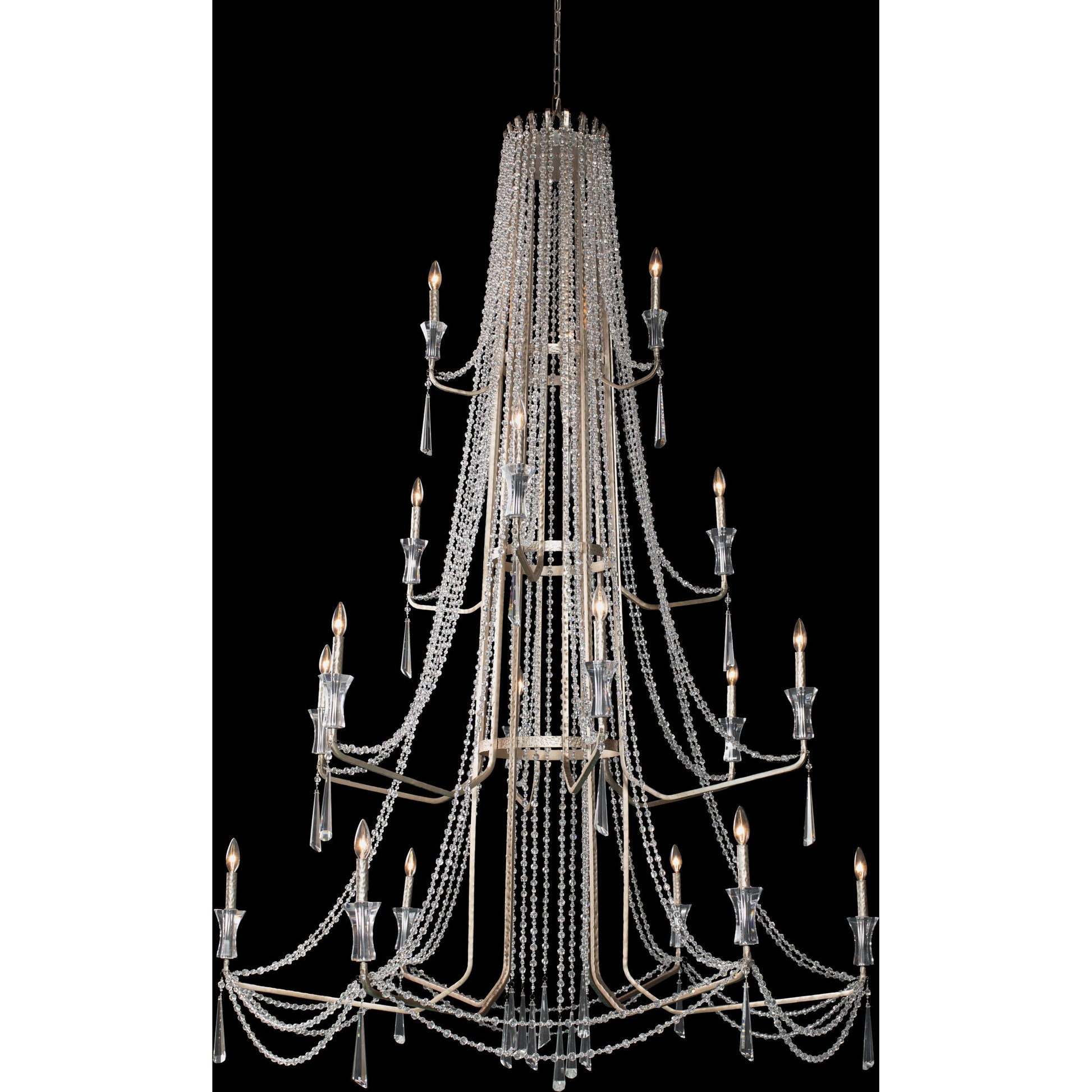 Barcelona Crystal Chandelier by Varaluz. Made from unique in a transitional style.