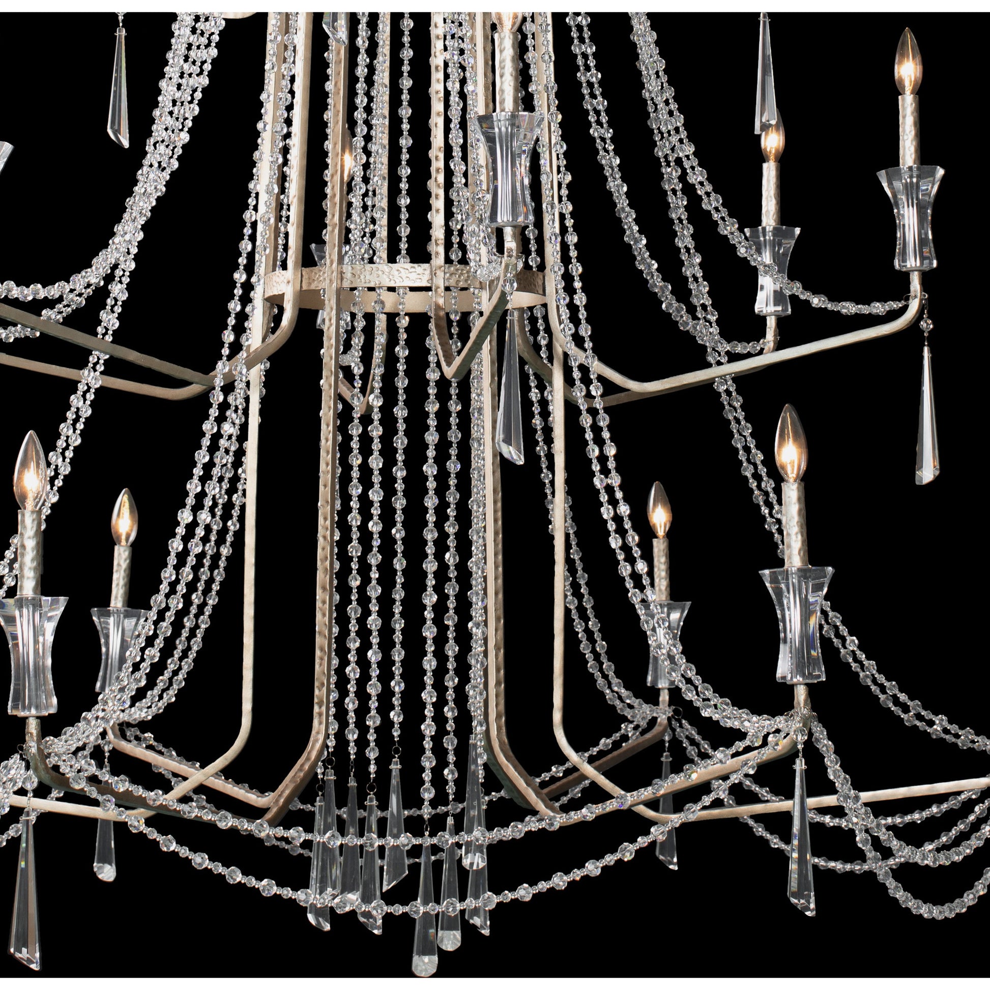 Barcelona Crystal Chandelier by Varaluz. Made from unique in a transitional style.