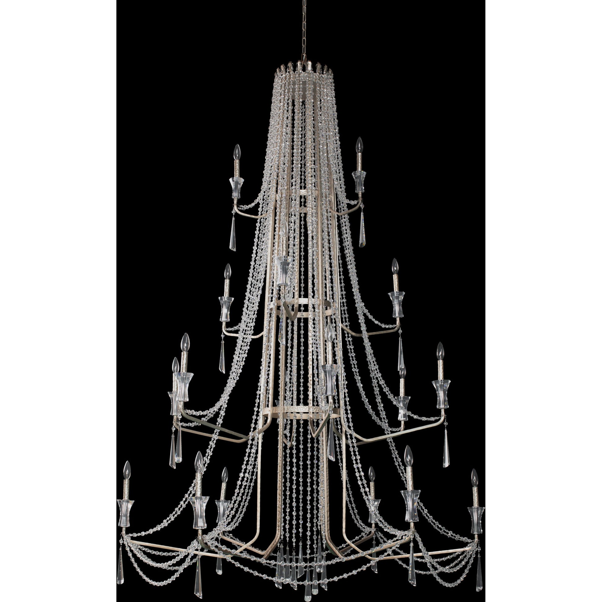 Barcelona Crystal Chandelier by Varaluz. Made from unique in a transitional style.