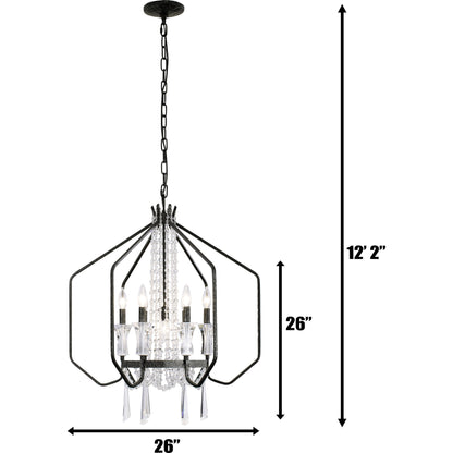 Barcelona Crystal Pendant by Varaluz. Made from unique in a modern style.