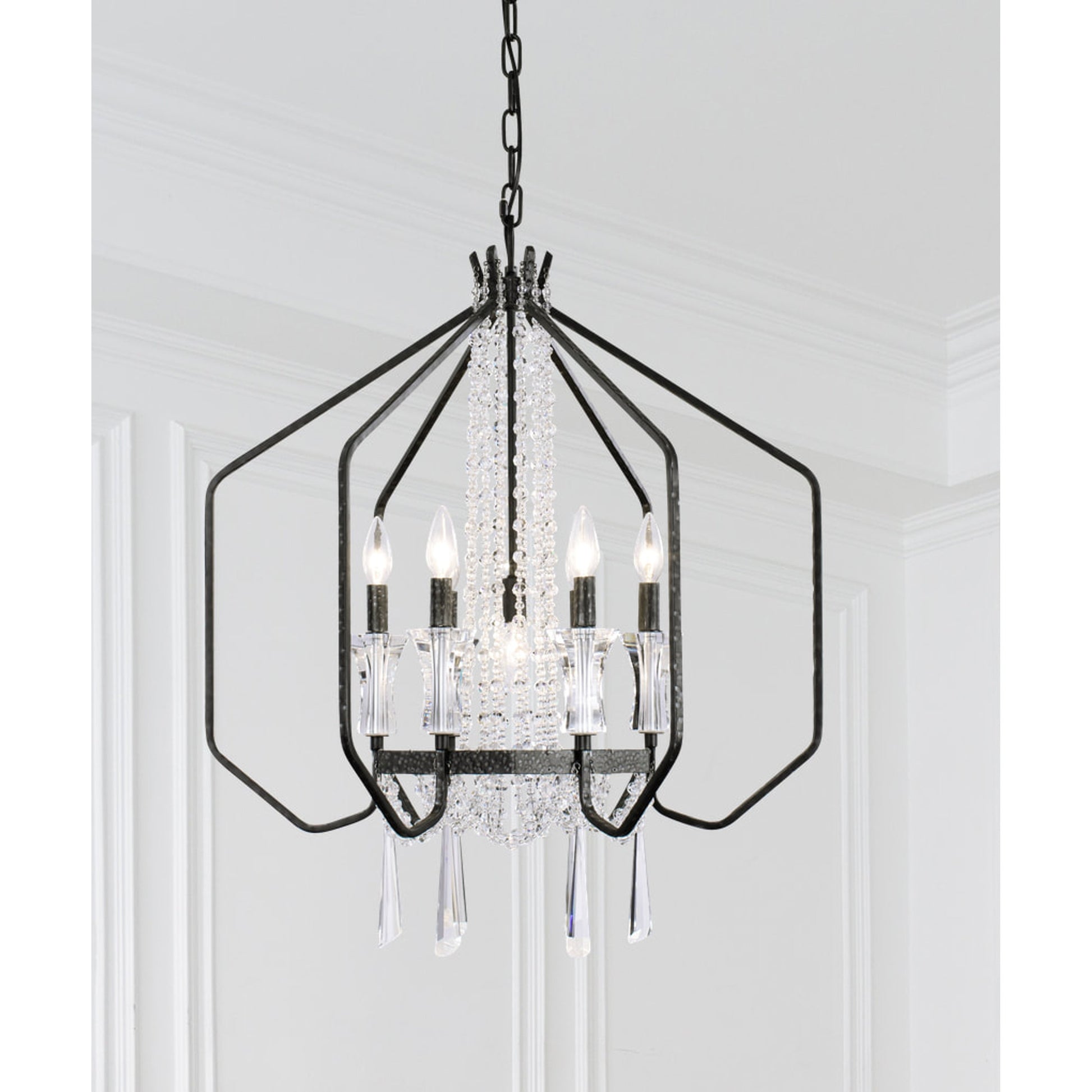 Barcelona Crystal Pendant by Varaluz. Made from unique in a modern style.