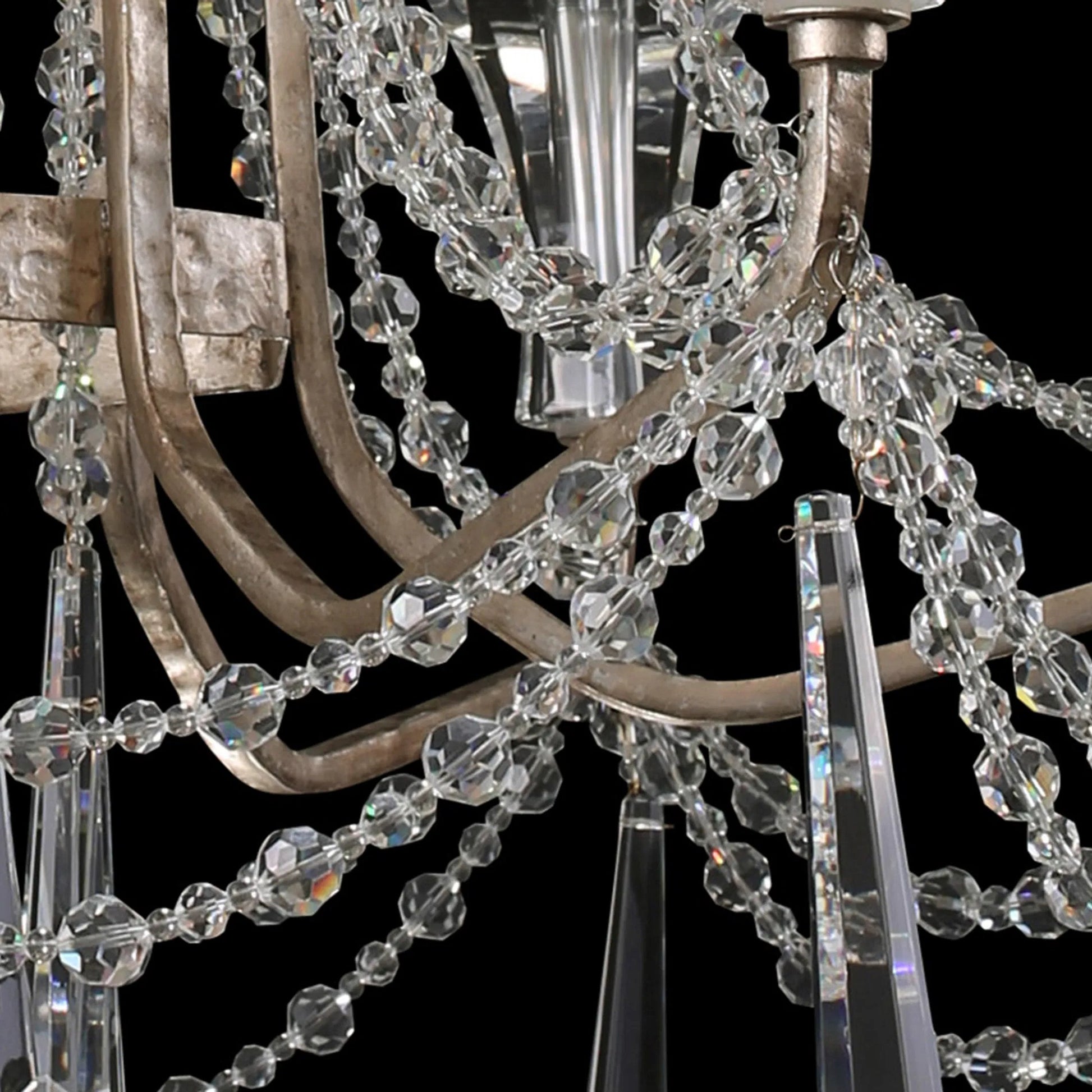 Barcelona Crystal Chandelier by Varaluz. Made from unique in a transitional style.