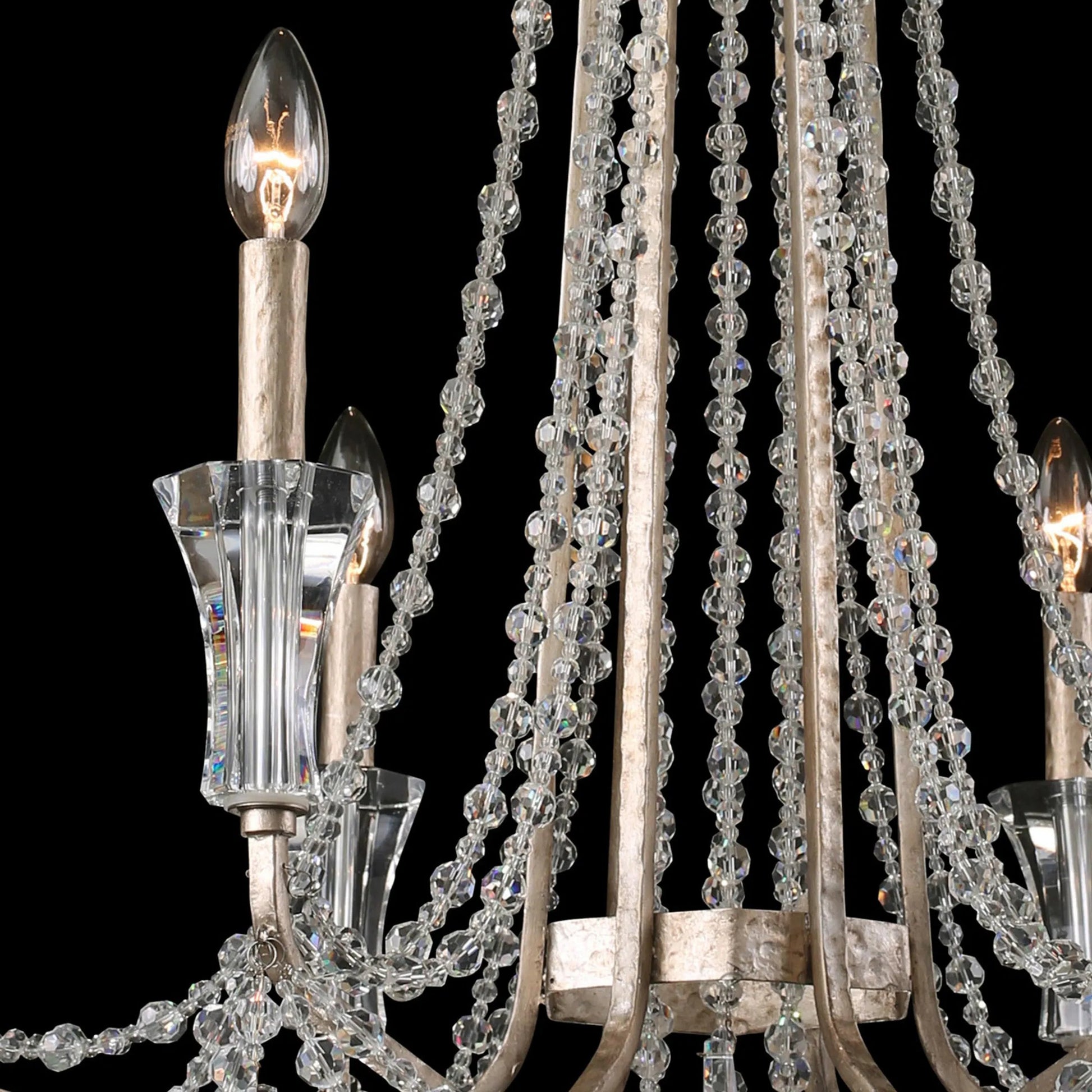 Barcelona Crystal Chandelier by Varaluz. Made from unique in a transitional style.