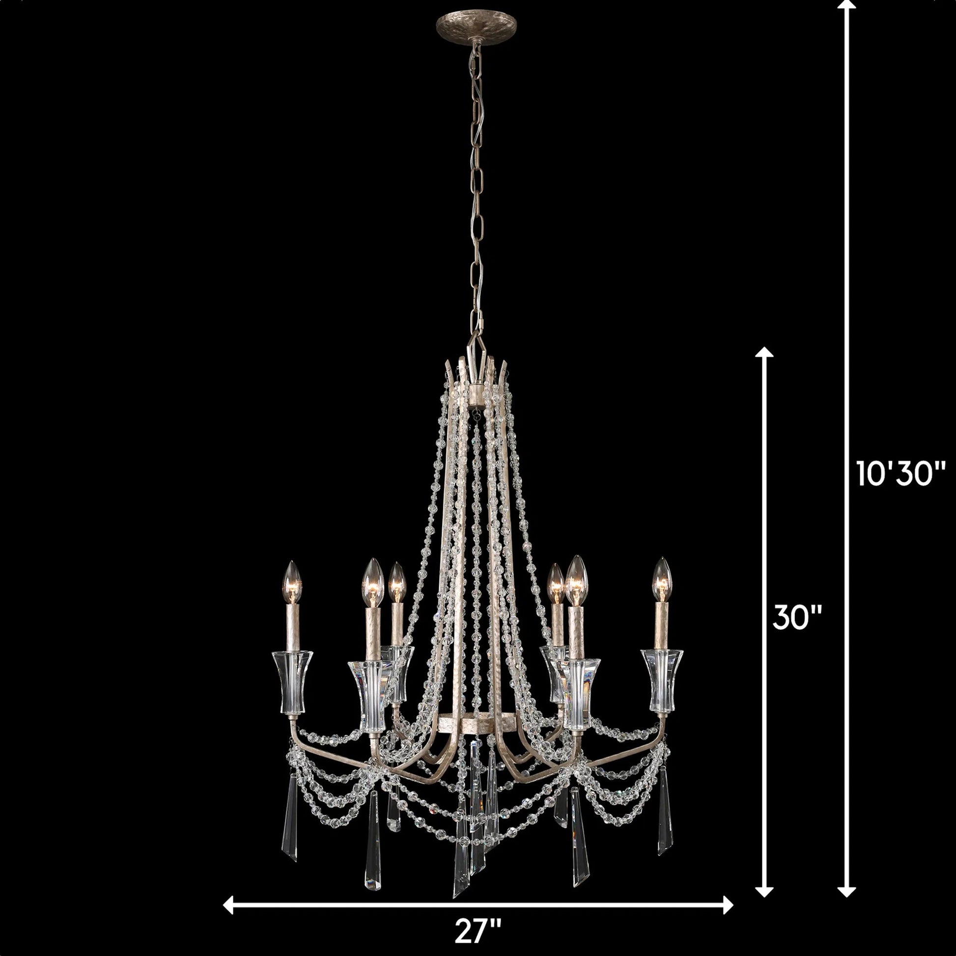 Barcelona Crystal Chandelier by Varaluz. Made from unique in a transitional style.