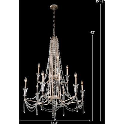 Barcelona Crystal Chandelier by Varaluz. Made from unique in a transitional style.