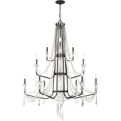 Barcelona Crystal Chandelier by Varaluz. Made from unique in a transitional style.