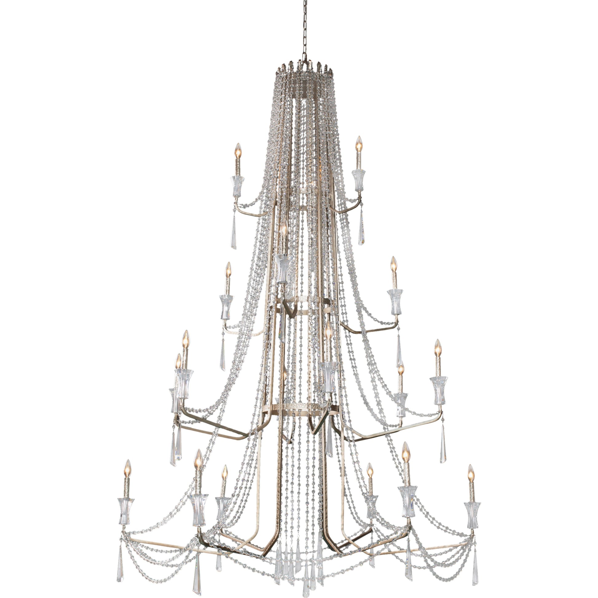 Barcelona Crystal Chandelier by Varaluz. Made from unique in a transitional style.