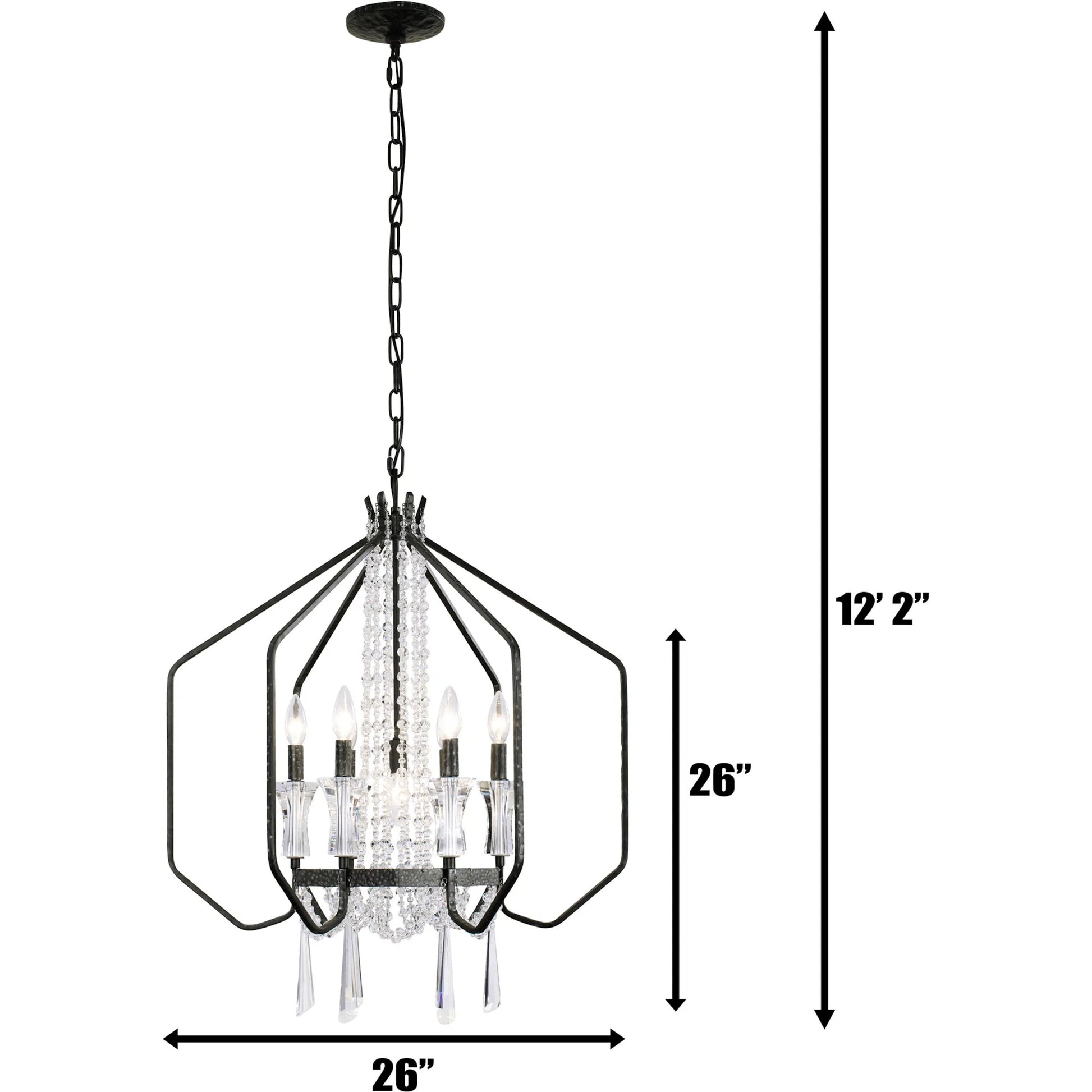 Barcelona Crystal Pendant by Varaluz. Made from unique in a modern style.