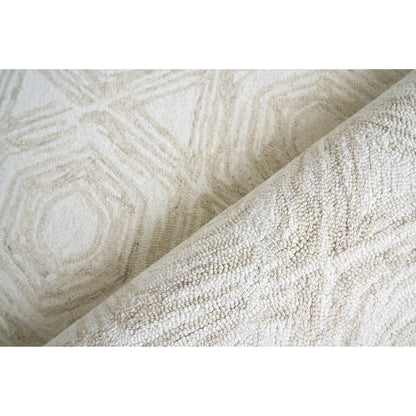 Caprice 2710 Rug by Exquisite Rugs in beige, ivory. Made from new zealand wool in a unique style.