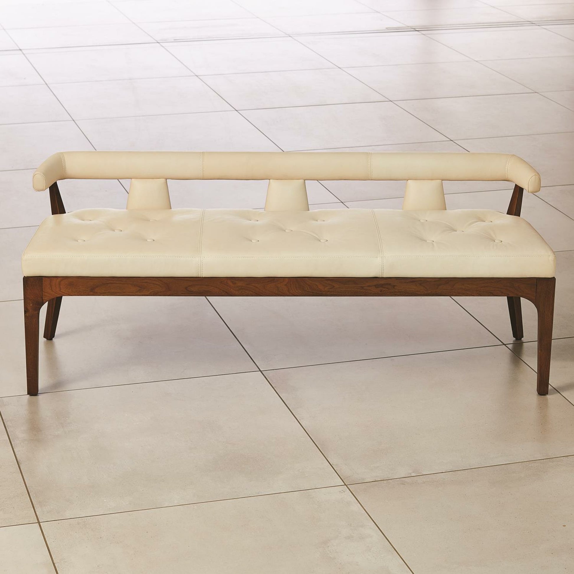 Moderno Bench by Global Views. Made from unique in a modern style.