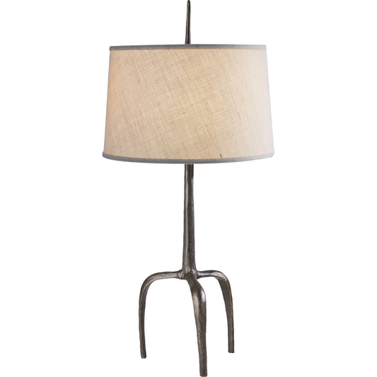 Riley Table Lamp by Global Views in gold leaf. Made from cast iron in a eclectic & global style.