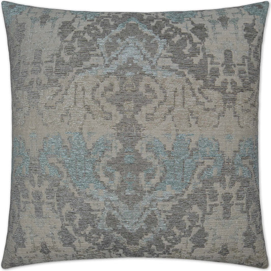Collector Pillow by DV Kap Home in mist. Made from 85% polyester, 15% rayon in a unique style.