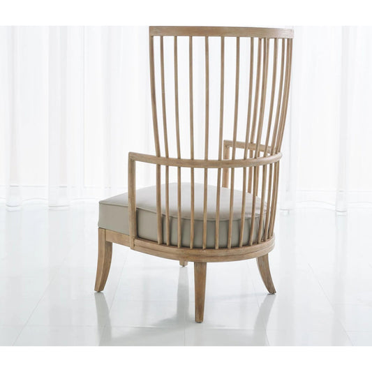 Spindle Wing Chair by Global Views. Made from unique in a coastal style.