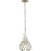 Bask Crystal Mini Pendant by Varaluz. Made from premium pre-installed crystal in a transitional style.