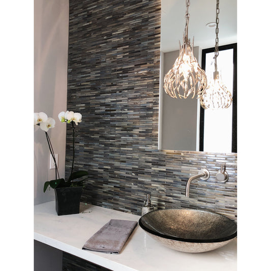 Bask Crystal Mini Pendant by Varaluz. Made from premium pre-installed crystal in a transitional style.