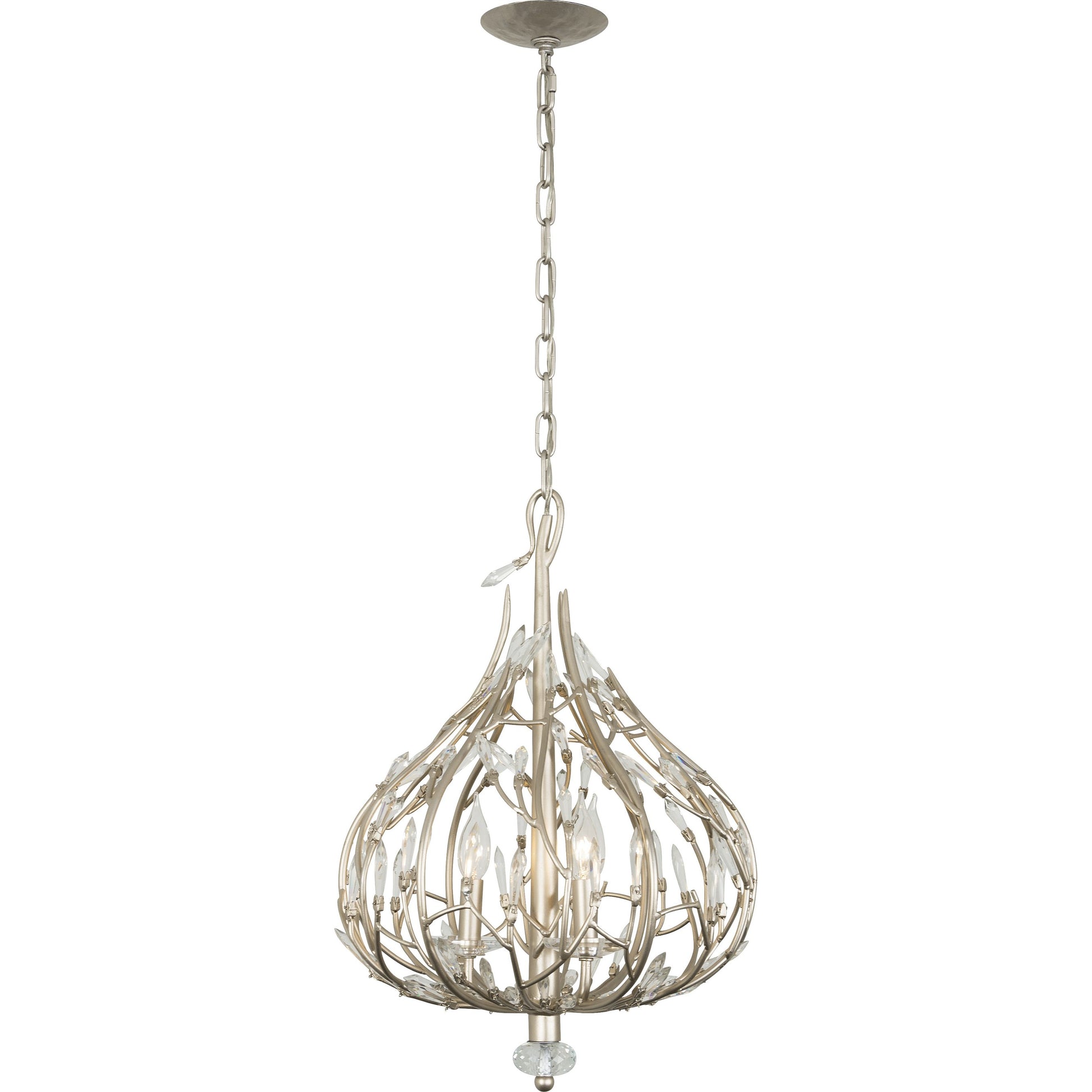 Bask Crystal Mini Pendant by Varaluz. Made from premium pre-installed crystal in a transitional style.