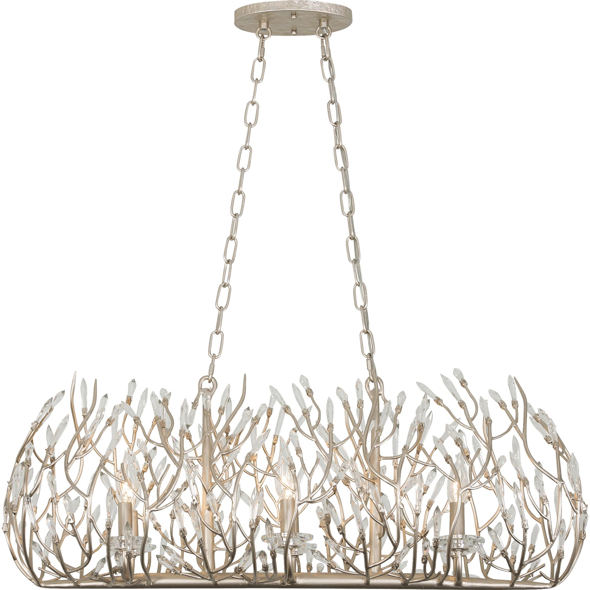 Bask Crystal Linear Pendant by Varaluz. Made from premium pre-installed crystal in a eclectic & global style.