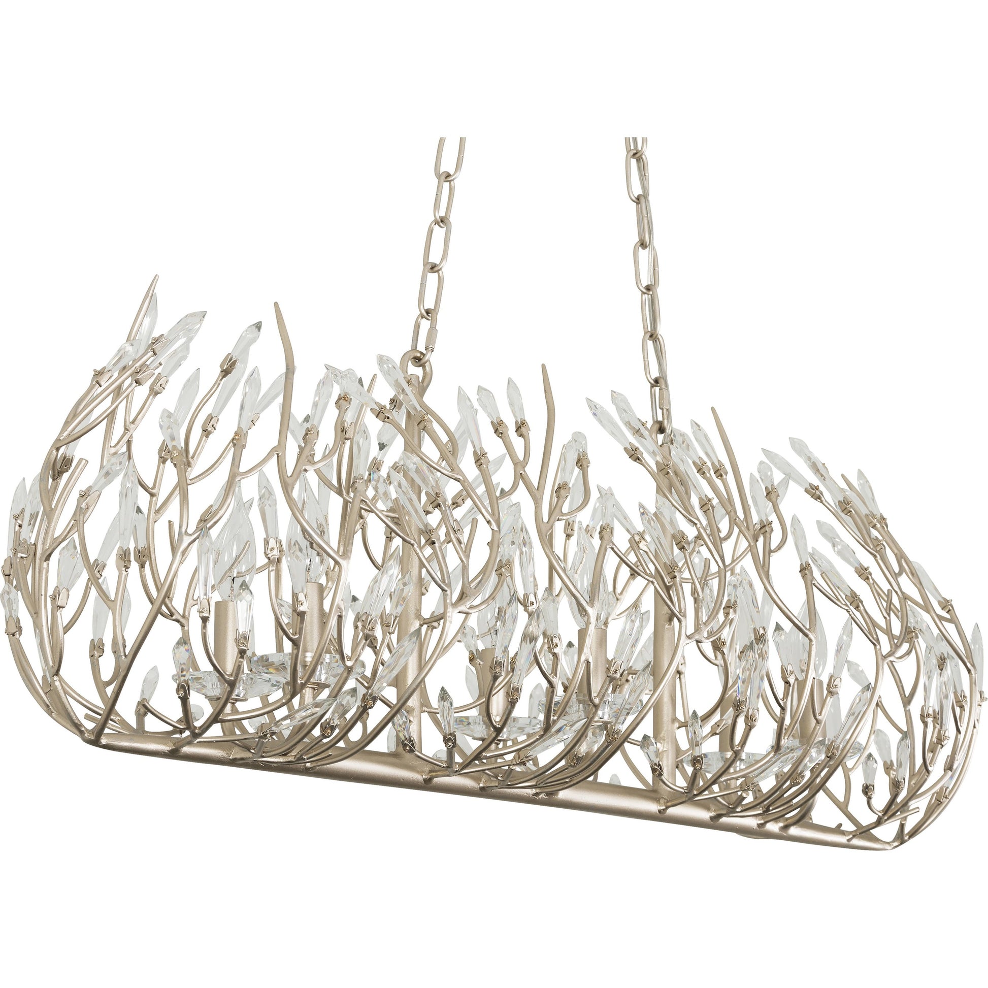 Bask Crystal Linear Pendant by Varaluz. Made from premium pre-installed crystal in a eclectic & global style.