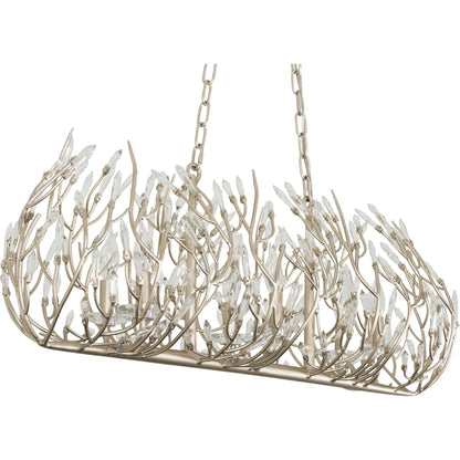 Bask Crystal Linear Pendant by Varaluz. Made from premium pre-installed crystal in a eclectic & global style.