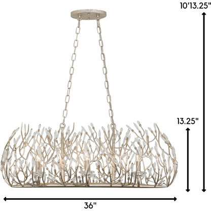 Bask Crystal Linear Pendant by Varaluz. Made from premium pre-installed crystal in a eclectic & global style.