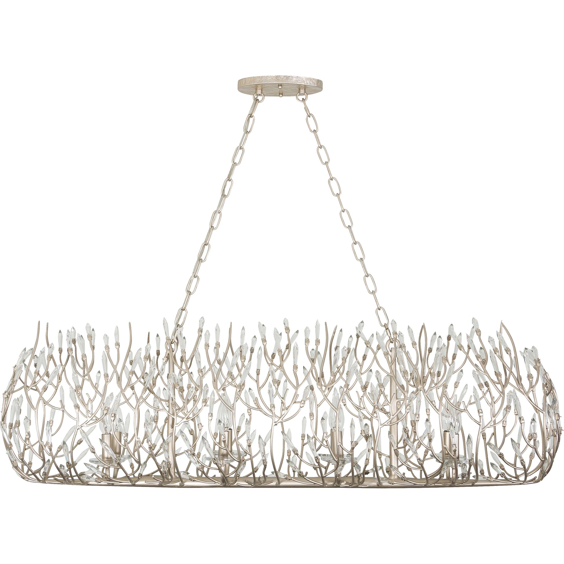 Bask Crystal Linear Pendant by Varaluz. Made from premium pre-installed crystal in a eclectic & global style.