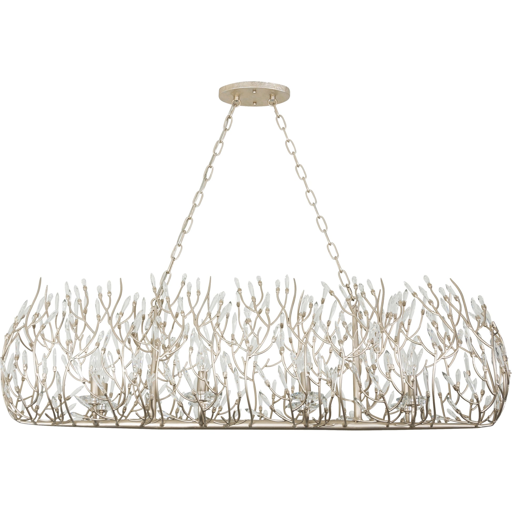 Bask Crystal Linear Pendant by Varaluz. Made from premium pre-installed crystal in a eclectic & global style.