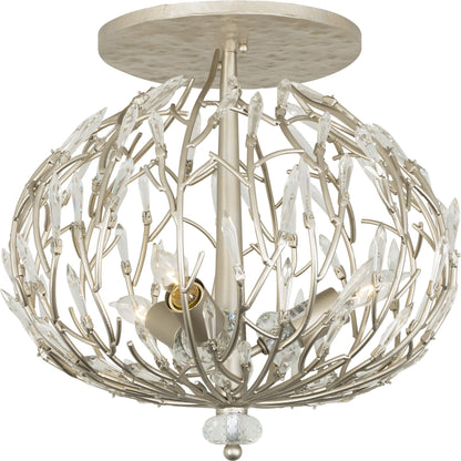 Bask Crystal Ceiling Mount by Varaluz in gold dust. Made from premium pre-installed crystal in a transitional style.
