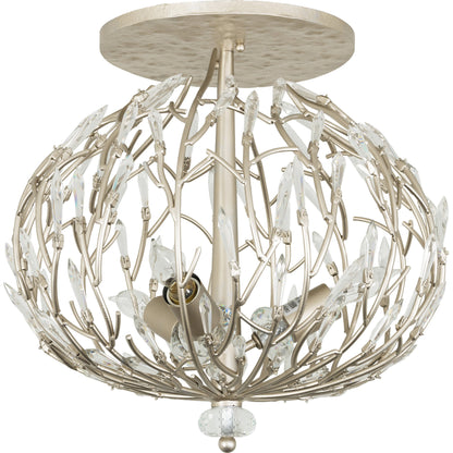 Bask Crystal Ceiling Mount by Varaluz in gold dust. Made from premium pre-installed crystal in a transitional style.