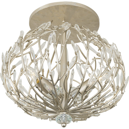 Bask Crystal Ceiling Mount by Varaluz in gold dust. Made from premium pre-installed crystal in a transitional style.