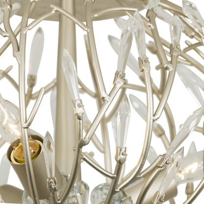 Bask Crystal Ceiling Mount by Varaluz in gold dust. Made from premium pre-installed crystal in a transitional style.
